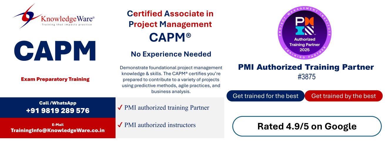 CAPM Batch Annoucement